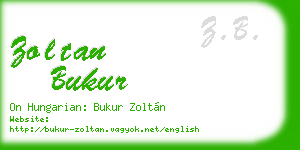 zoltan bukur business card