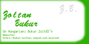 zoltan bukur business card